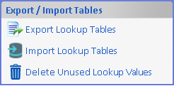 Export/Import Tables