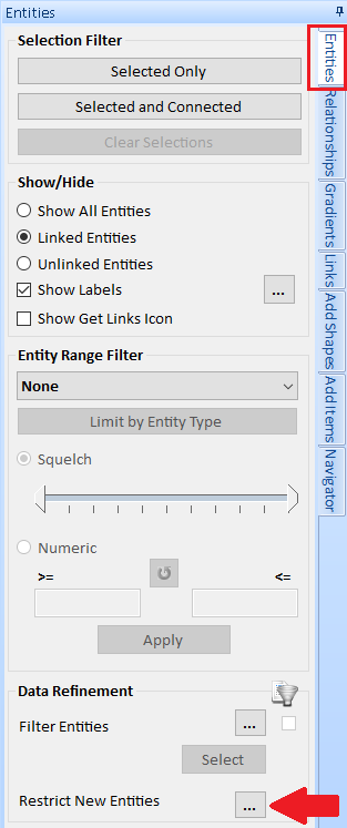 Entity Data Refinement Filter