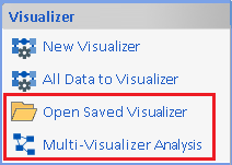 New Visulaizer menu items
