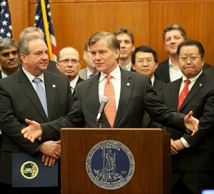 Virginia Governor Bob McDonnell and Luke Chung for Year of the Entrepreneur